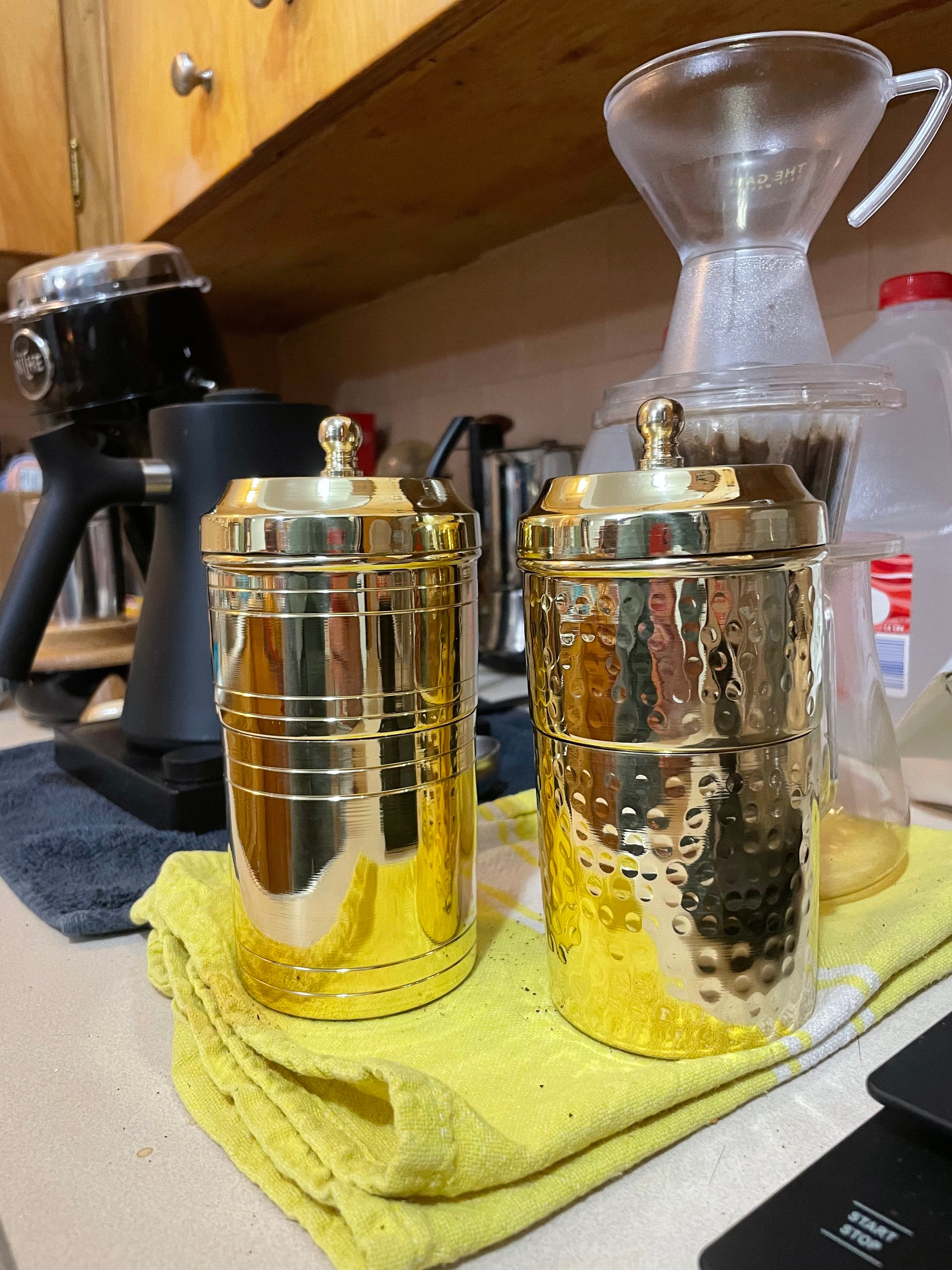 Indian Traditional Brass Filter Coffee Brewer