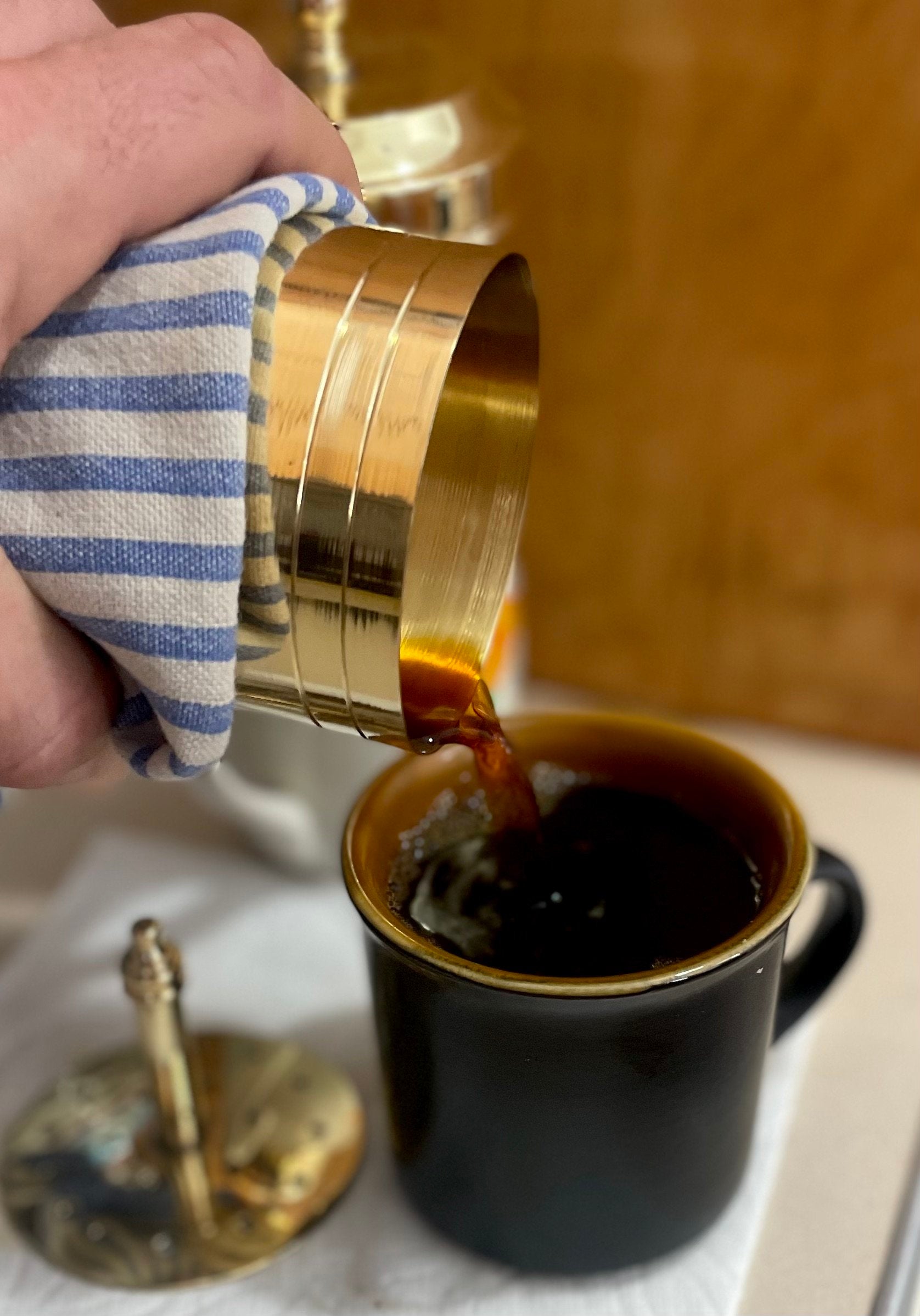 Indian Traditional Brass Filter Coffee Brewer