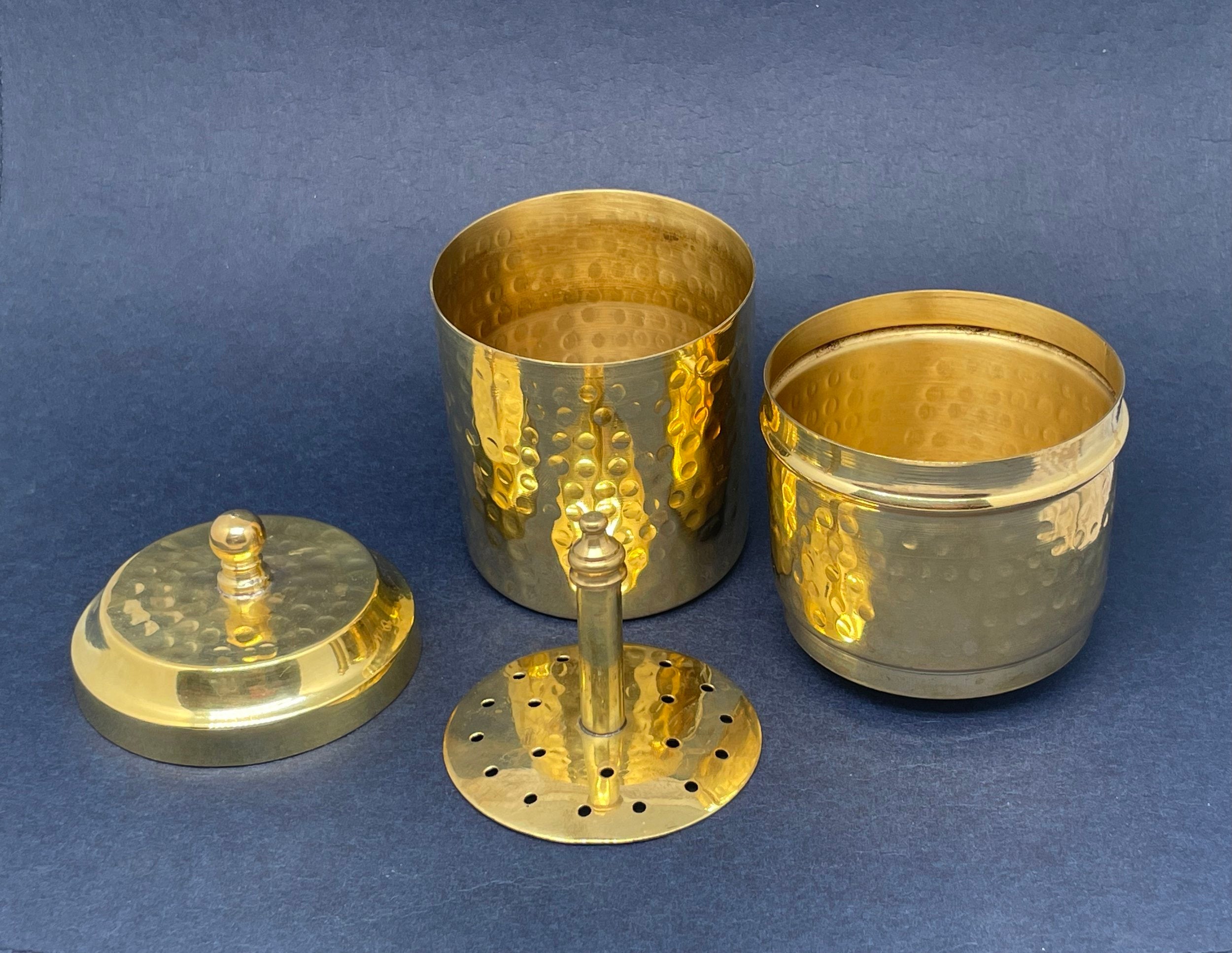 Indian Traditional Brass Filter Coffee Brewer